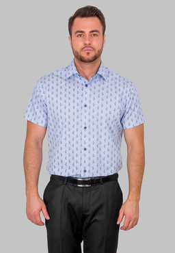 Сорочка мужская короткий рукав GREG 223/201/202/ZS/C/1  фото 7