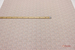 Теплый хлопок Россыпь бутончиков цв.терракотовый, ш.1.5м, хлопок-100%, 158гр/м.кв - Купава фото 2