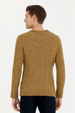 Мужской легкий свитер цвета хаки - U.s. polo assn фото 5