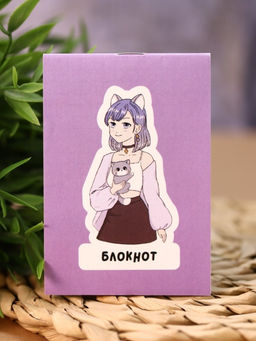 Блокнот А7 Аниме Cute cat Girl