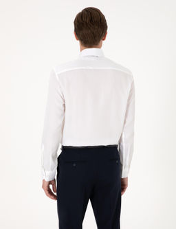 Beyaz Slim Fit Uzun Kollu G_mlek - Pierre cardin фото 6