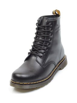 01-B6019-1 BLACK Ботинки демисезонные женские (натуральная кожа)