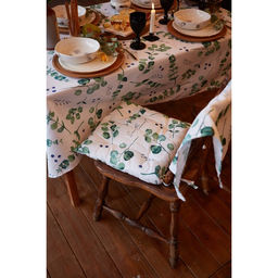 Сидушка на стул Доляна Eucalyptus 42х42х7 см, 100% хлопок, 164 г/м2  фото 6