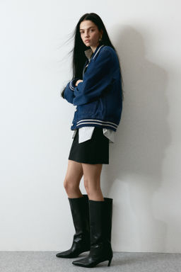 Chaqueta de b?isbol en denim - H&m фото 4