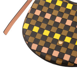 Итальянская женская наплечная кожаная сумка DuDu серии Hispani | мультиколор - Dudubags фото 5