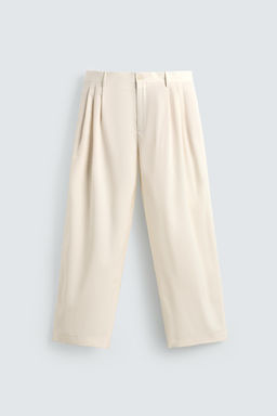 PLEATED WOOL BLEND TROUSERS - Zara фото 15