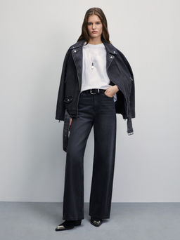 Футболка с принтом металлик / Zarina  фото 3