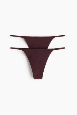 Pack de 2 bragas thong de punto