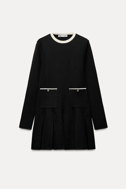 MINI KNIT PLEATED DRESS - Zara фото 3