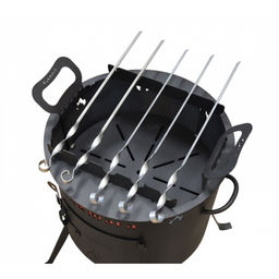 ЛА_Подставка для шампуров на учаг для казана 9 л (с шампурами 5 шт) арт. пшу03