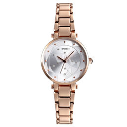 Часы наручные Skmei женские кварцевые 1411rose-gold