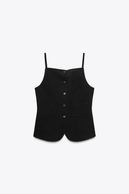 BUTTONED WAISTCOAT TOP - Zara фото 14