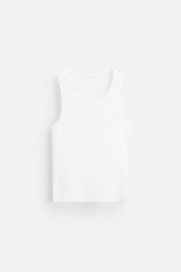 BASIC RIBBED TANK TOP - Zara фото 14