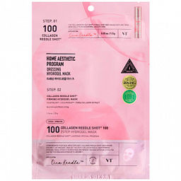 VT Cosmetics Collagen Reedle Shot 100 2Step Hydrogel Mask 1,5g + 33g - Двухфазная гидрогелевая маска с коллагеном