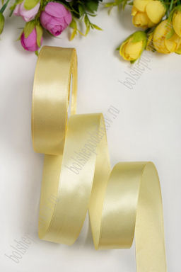 Лента атласная 2,5 см*25 ярд (SF-1357) бежевый №087