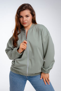 Бомбер из коттон фита полынь макси - Амадэль фото 24