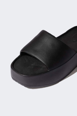 Женские тапочки Eva на высокой подошве с одним ремешком - Defacto фото 4