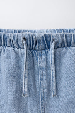 JEANS WIDE LEG CORDONES / Azul claro - Zara фото 3