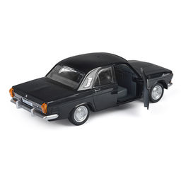 Машина пластик ГАЗ-2401 23 см. (двери, свет-звук, 4 кноп, черный) инерц., в коробке