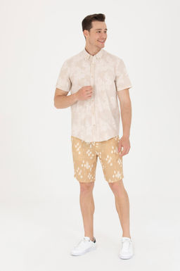 U. S. Polo Assn Мужская рубашка с коротким рукавом Stone - U.s. polo assn фото 3