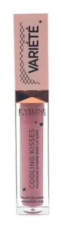 Eveline COOLING KISSES Блеск д/губ Охлаждающий, увеличивает объём VARIETE 6,8мл №05. (*3)