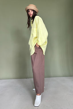 Брюки-бананы DENIM086/02/Песочный - YPSILON фото 4