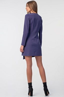 Офисное платье в полоску - Fly фото 8