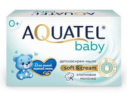 AQUATEL мыло-крем 90гр Baby классическое