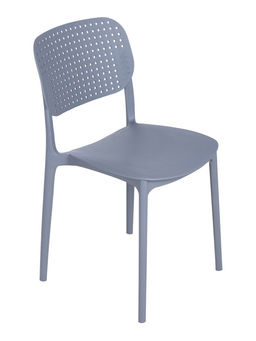 Стул пластиковый, графит