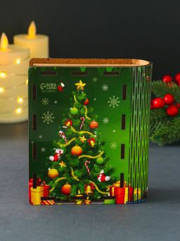 Новогодняя шкатулка-книга "Чудес" 14х12х5 см