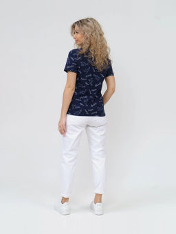 Футболка женская, цвет синий