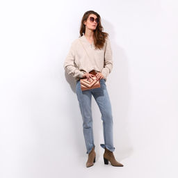 Сумка-клатч на клапане, цвет бронзовый - Simaland фото 6