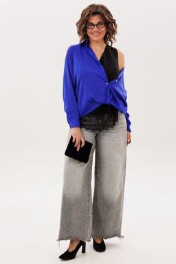 Блуза ANELLI 1663 ослепительно синий  фото 3