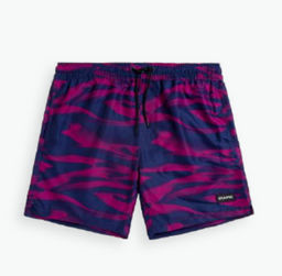 ATLANTIC KMB-216 Шорты мужские пляжные Fire голубой + розовый фото 2