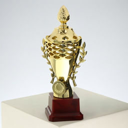 Кубок 184C, зол., подставка пластик, 21 9 6.5 см - Командор фото 3