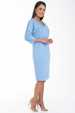 Платье Теплые объятия (вельвет,небесный) - Diolche фото 3