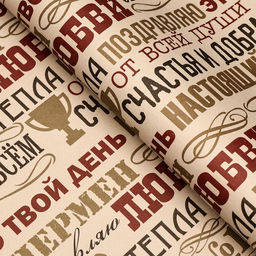 Бумага упаковочная, крафтовая Мужчине, 70 х 100 см, 1 лист - Simaland фото 2