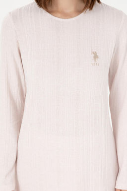 Женский бежевый пижамный комплект Неожиданная скидка в корзине - U.s. polo assn фото 6