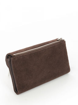 LACCOMA кошелек LA-1088-З-темно-коричневый натуральная замша