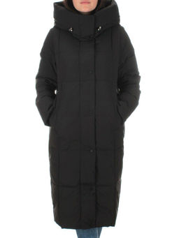 22361 BLACK Пальто зимнее женское облегченное (150 гр. холлофайбера) - Fashion фото 2
