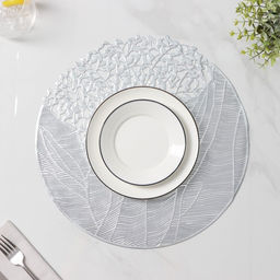 Цена за 12 шт. Салфетка сервировочная Доляна Фэйви, 3838 см, цвет серебро  фото 3