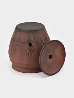 Банка для хранения чеснока "С прорезью" молочение,  3л