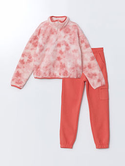 Dik Yaka K?z ?ocuk Sweatshirt ve E?ofman Alt?