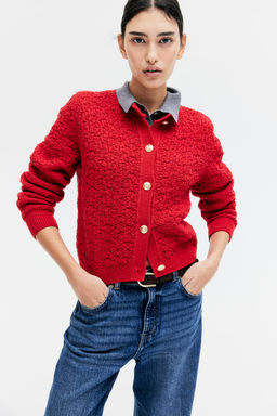 Cardigan en punto con textura - H&m фото 5