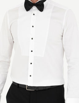 Beyaz Ekstra Slim Fit Smokin G_mlek