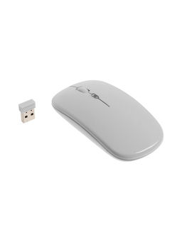 Мышь MB-2.4 беспроводная, оптическая, подсветка, 800-1600 dpi, USB, Bluetooth, белая