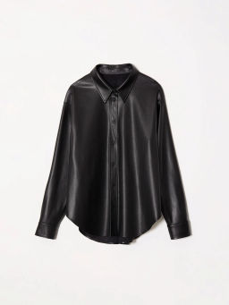 Рубашка однотонная - Emka фото 7