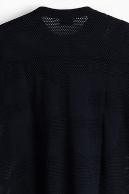 Camiseta boxy en punto calado Relaxed Fit - H&m фото 4