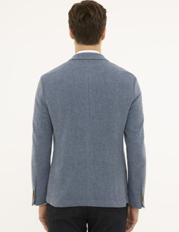 Голубая зауженная куртка - Cacharel фото 4