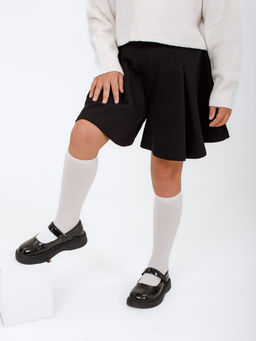 Юбка-Шорты Бьянка, цвет Черный, состав 74% х/б, 20% пэ, 6%лайкра - 5+ фото 2